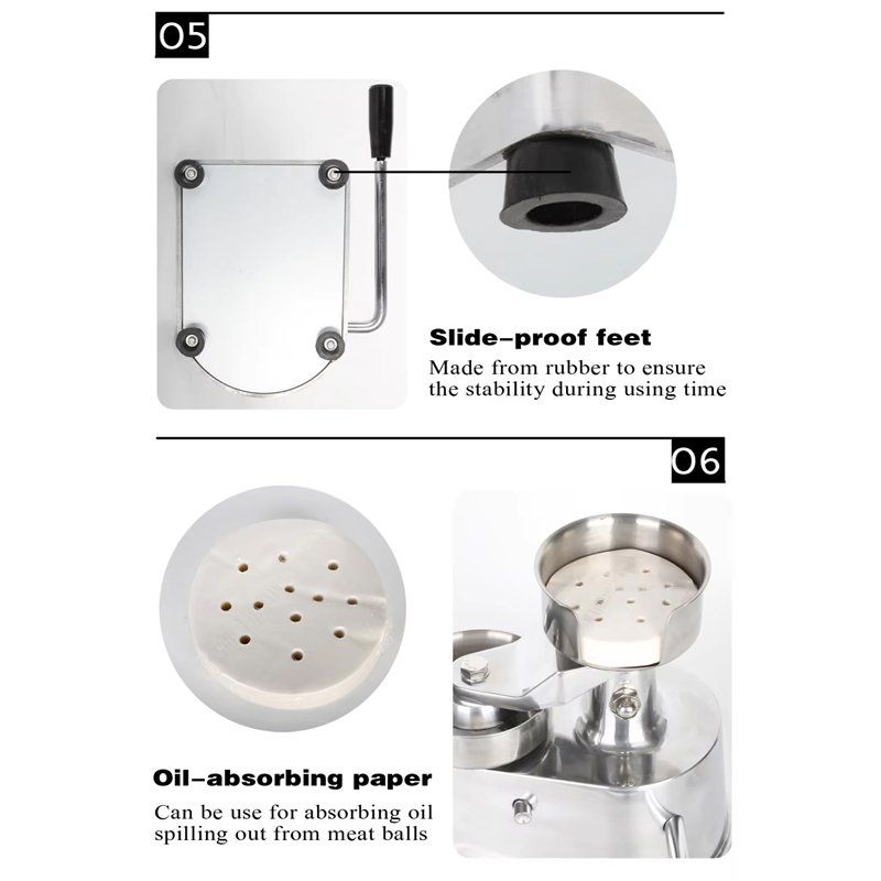 Mesin Pembuat Patty Hamburger  - Meat Patty Maker Press Manual ulasan dan harga