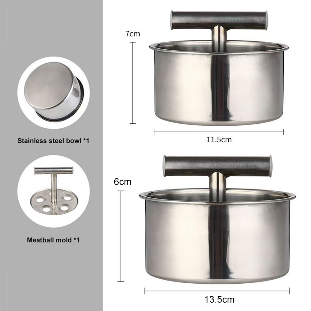 Alat Pembuat Bakso Baja Tahan  - Meat Patty Maker Press Manual ulasan dan harga