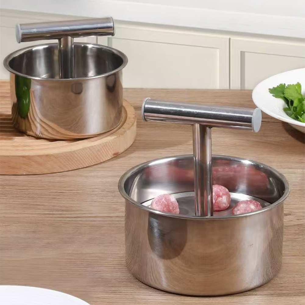 Alat Pembuat Bakso Baja Tahan  - Meat Patty Maker Press Manual ulasan dan harga