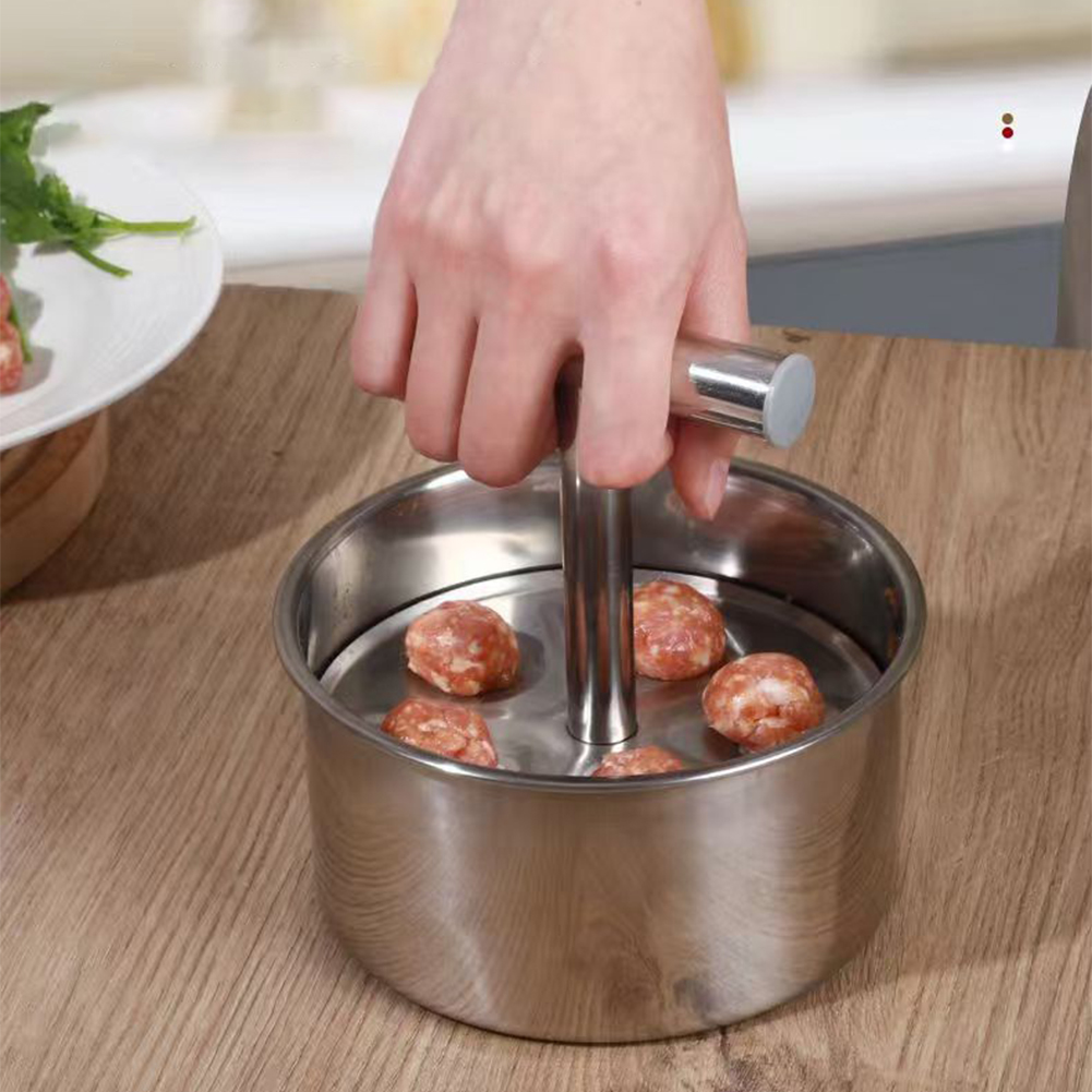 Alat Pembuat Bakso Baja Tahan  - Meat Patty Maker Press Manual ulasan dan harga