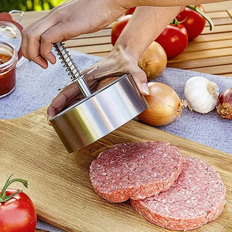Cetakan Pembuat Patty Burger M - Meat Patty Maker Press Manual ulasan dan harga