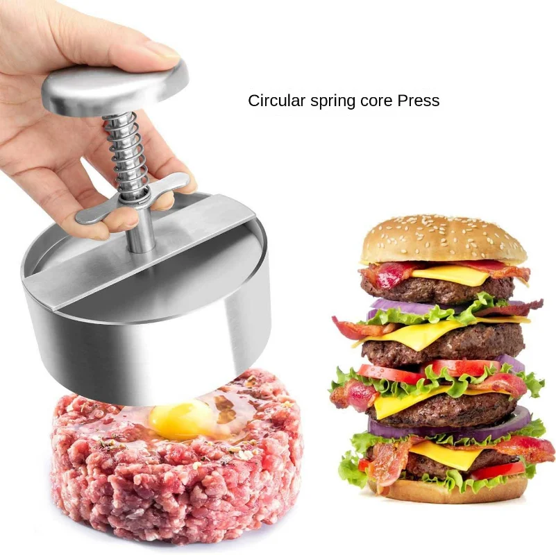 Pembuat Patty Hamburger tekan  - Meat Patty Maker Press Manual ulasan dan harga