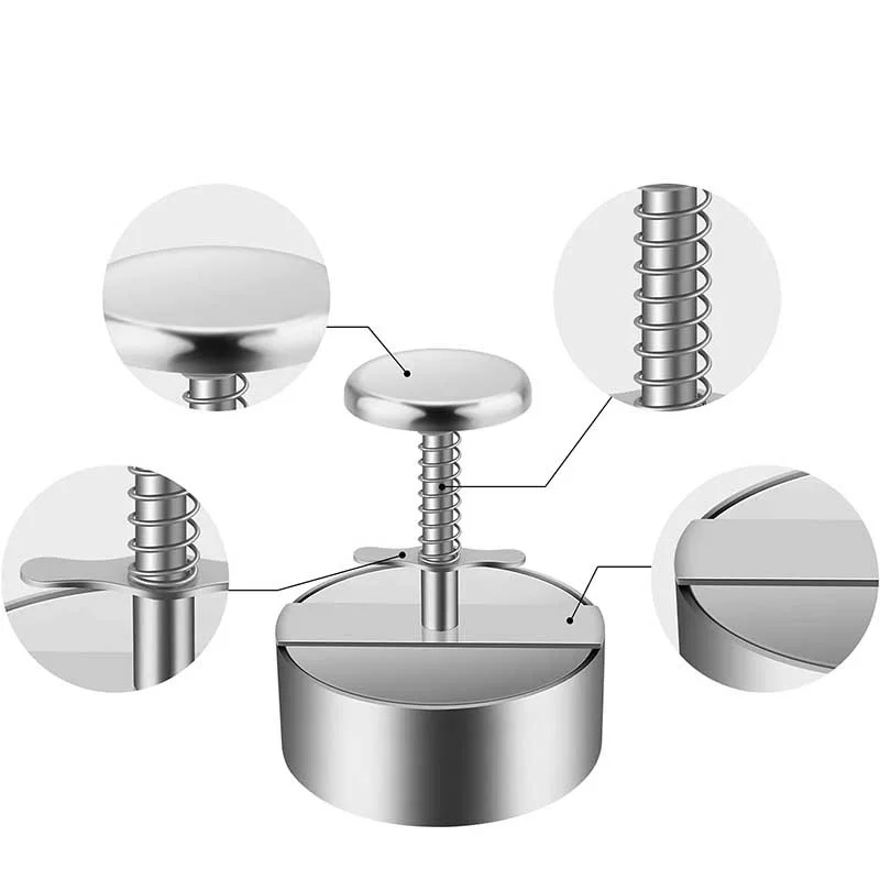 Pembuat Patty Hamburger tekan  - Meat Patty Maker Press Manual ulasan dan harga