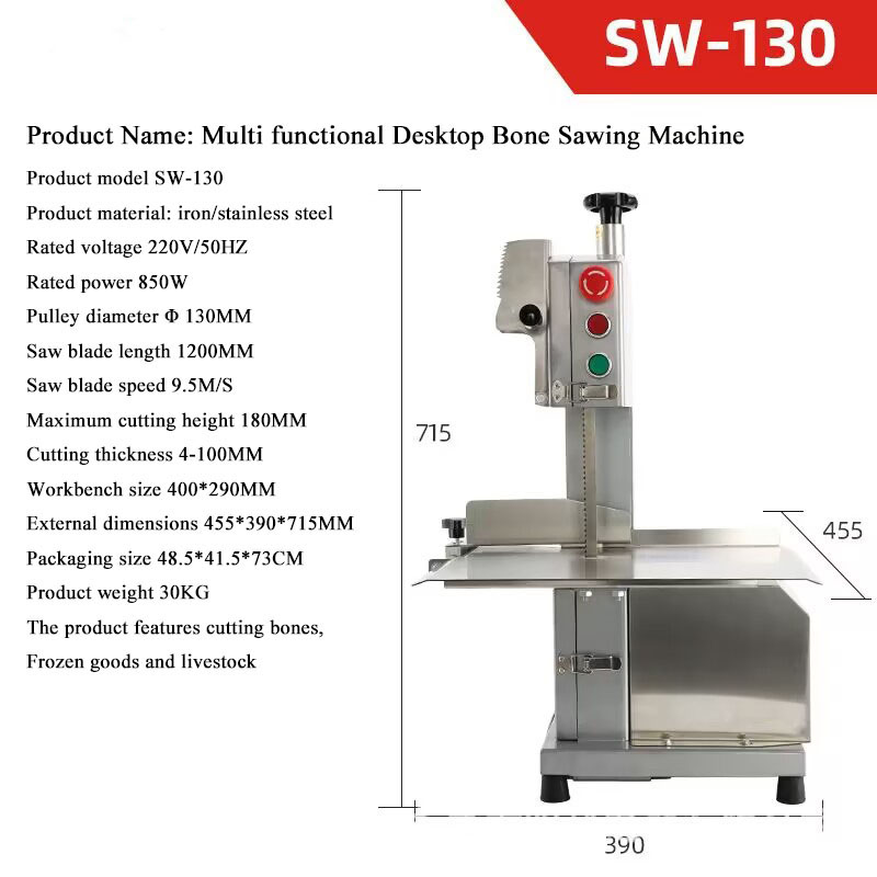 Mesin Pemotong Tulang dan Dagi - Meat Band Saw Cutting Machine ulasan dan harga