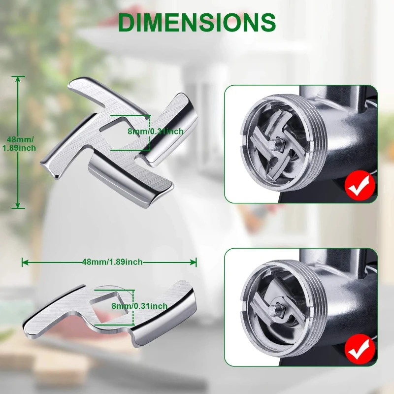 5 #   Pisau Penggiling Daging, - Meat Grinder Cutting Knife Blade ulasan dan harga