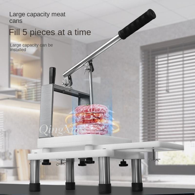 Mesin Pembuat Patty Hamburger  - Meat Patty Maker Press Manual ulasan dan harga