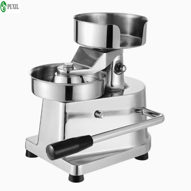 Mesin hamburger komersial, mes - Meat Patty Maker Press Manual ulasan dan harga