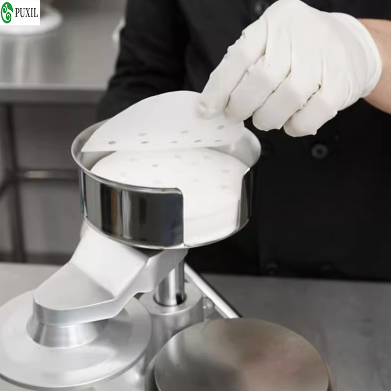 Mesin hamburger komersial, mes - Meat Patty Maker Press Manual ulasan dan harga