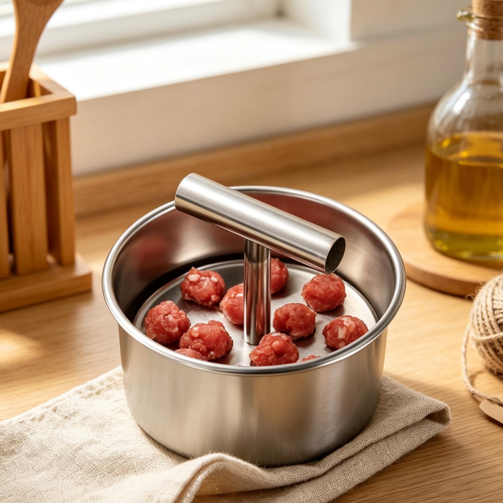 Alat Pembuat Bakso untuk Bakso - Meat Patty Maker Press Manual ulasan dan harga