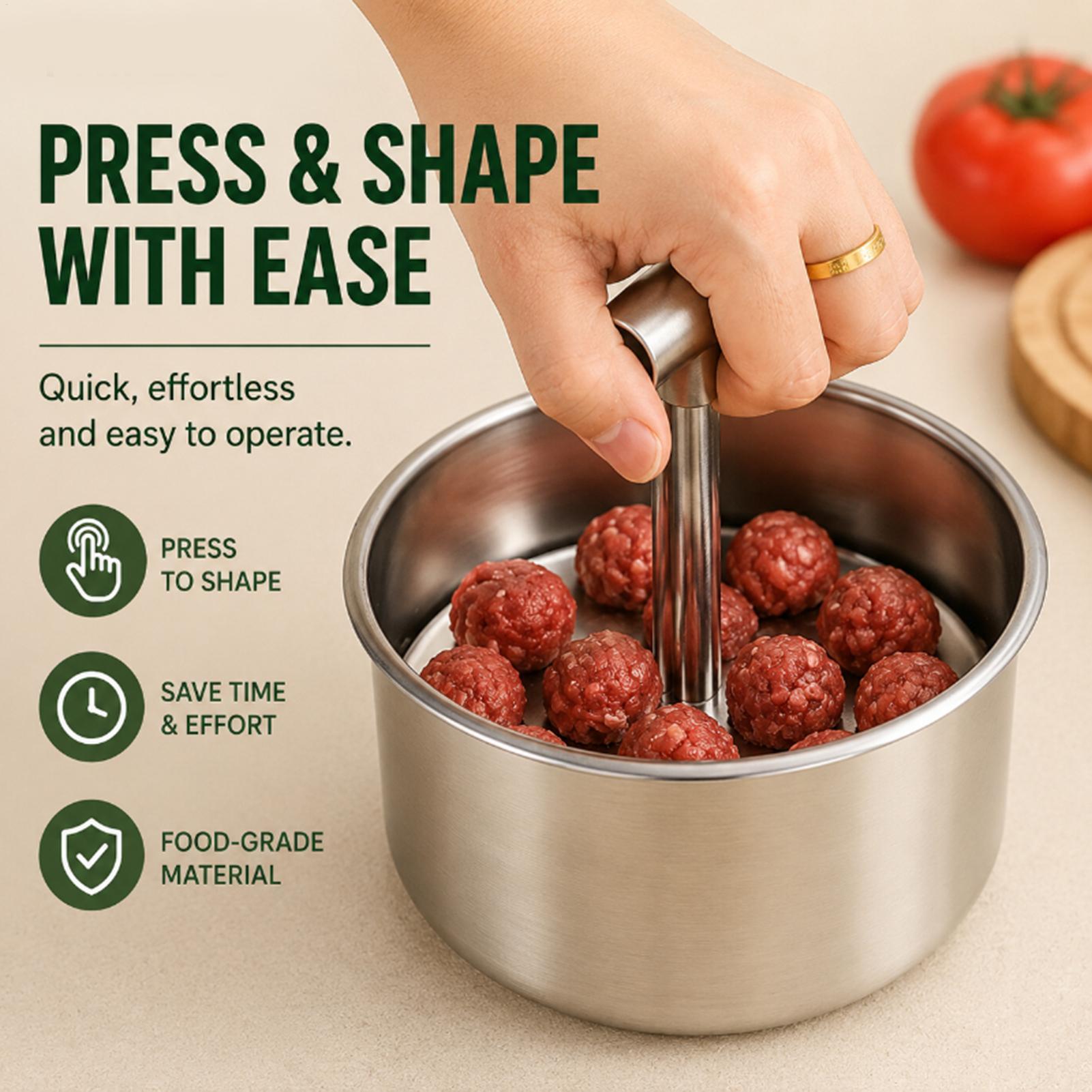 Alat Pembuat Bakso untuk Bakso - Meat Patty Maker Press Manual ulasan dan harga