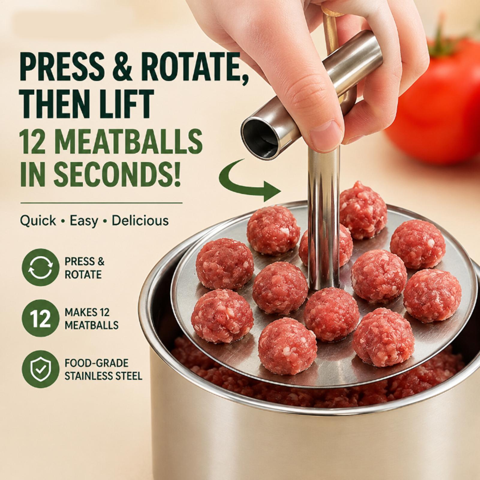 Alat Pembuat Bakso untuk Bakso - Meat Patty Maker Press Manual ulasan dan harga