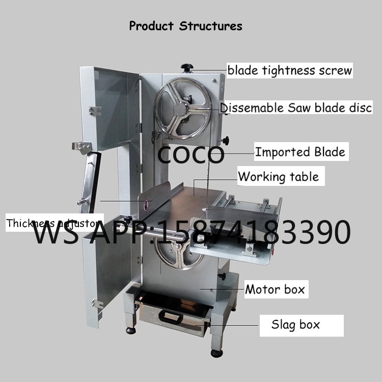 Mesin Gergaji Daging Baja Taha - Meat Band Saw Cutting Machine ulasan dan harga