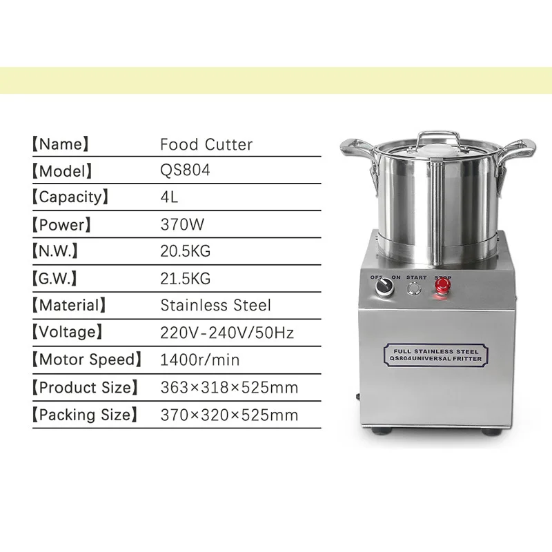 Alat Pemotong Makanan Serbagun - Commercial Bowl Chopper Meat ulasan dan harga