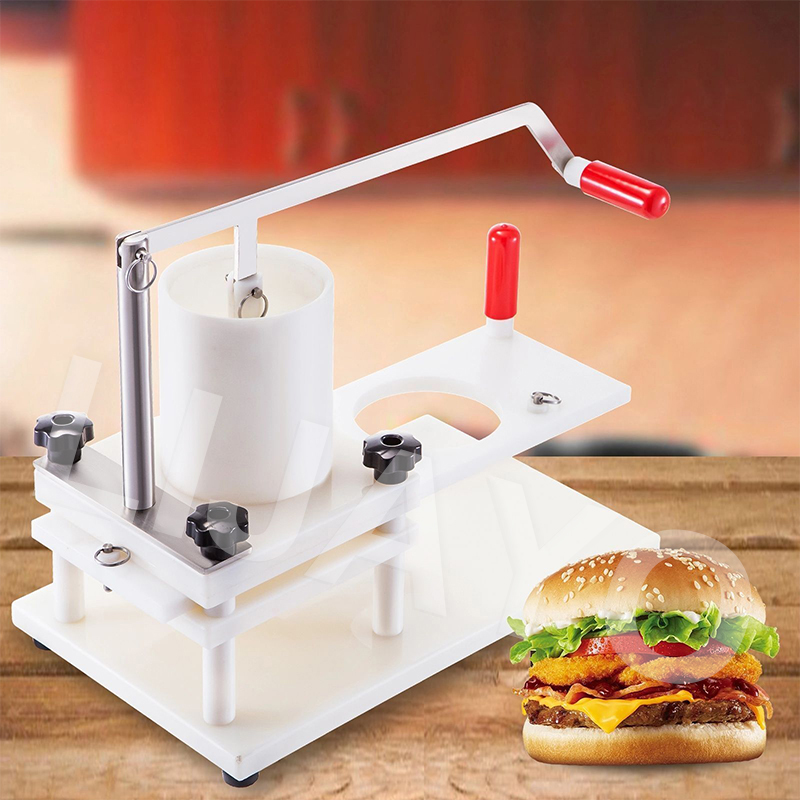 Mesin Pembuat Patty Hamburger  - Meat Patty Maker Press Manual ulasan dan harga